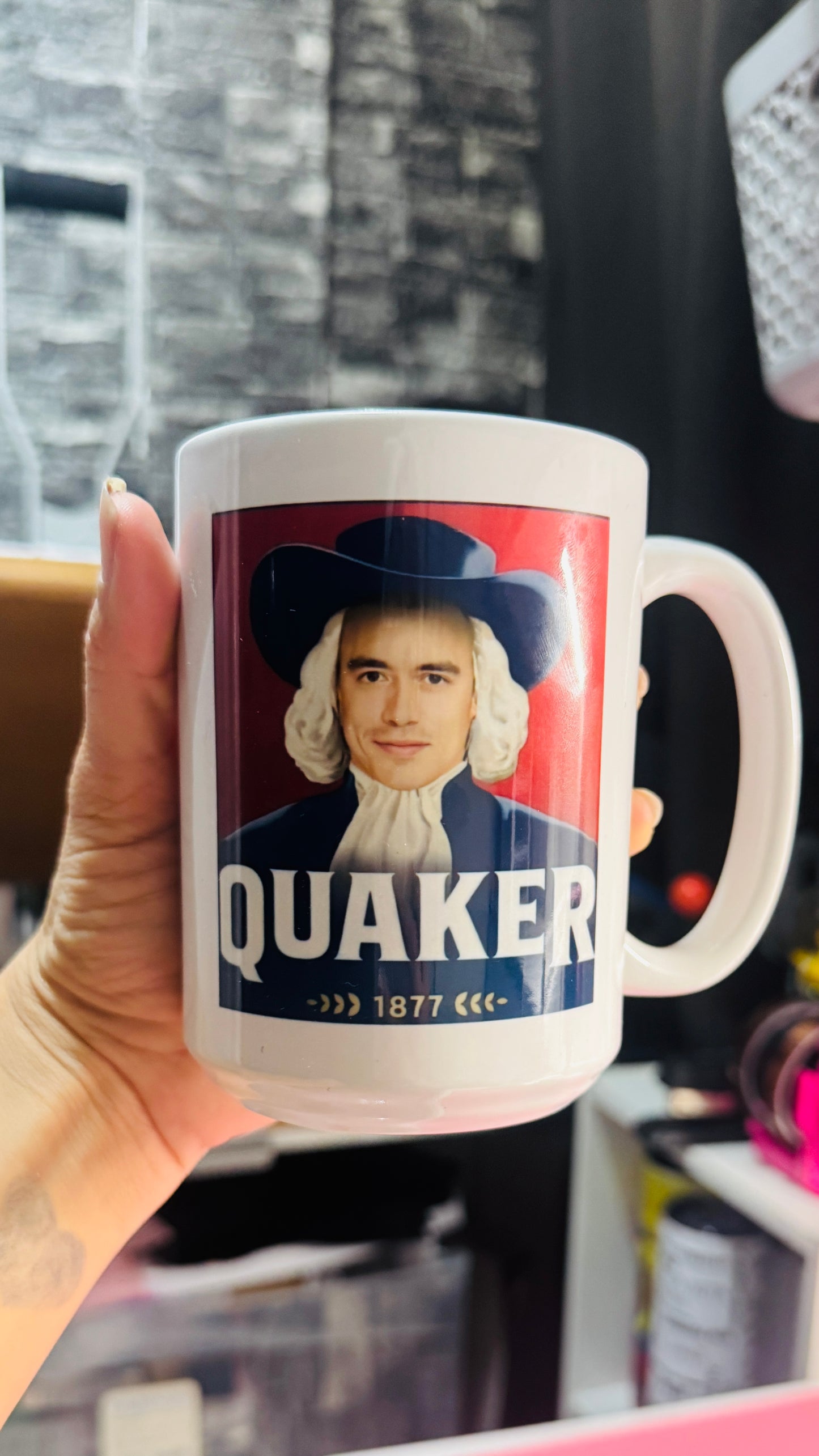 Quaker mug