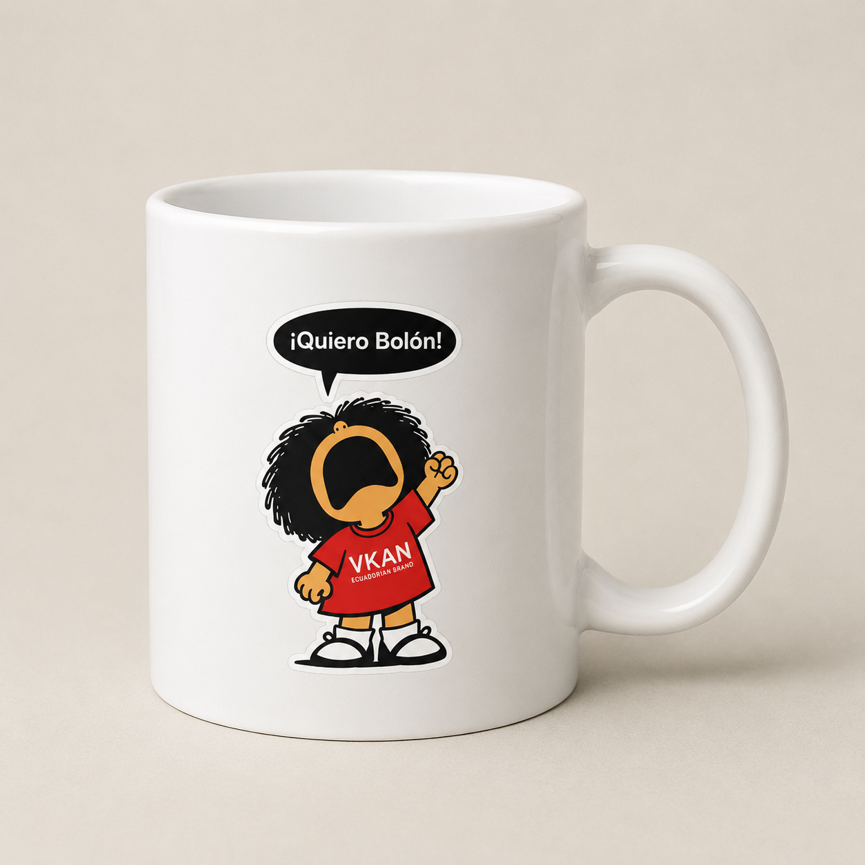 Taza quiero bolon